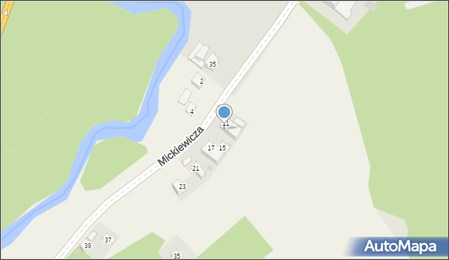 Okocim, Cesarski Gościniec, 13, mapa Okocim