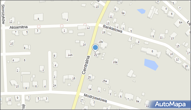 Opole, Centralna, 21, mapa Opola