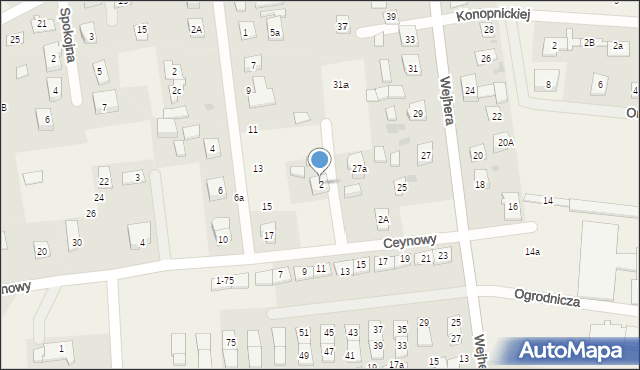 Orle, Ceynowy, 2, mapa Orle