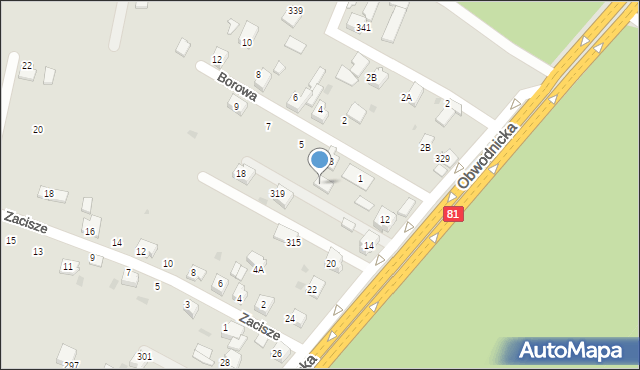 Orzesze, Centralna, 327, mapa Orzesze