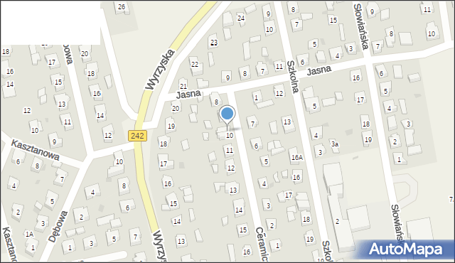 Osiek nad Notecią, Ceramiczna, 10A, mapa Osiek nad Notecią