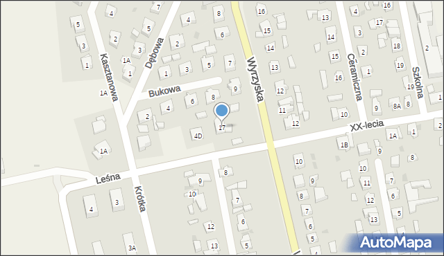 Osiek nad Notecią, Ceramiczna, 17, mapa Osiek nad Notecią