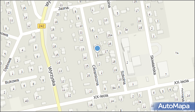 Osiek nad Notecią, Ceramiczna, 3, mapa Osiek nad Notecią