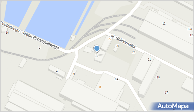 Ostrowiec Świętokrzyski, Centralnego Okręgu Przemysłowego, 10, mapa Ostrowiec Świętokrzyski