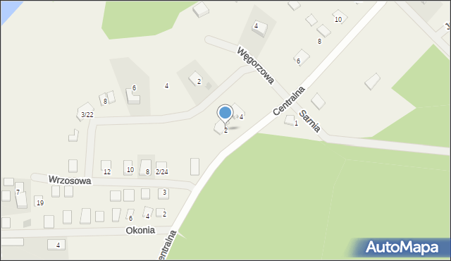 Piece, Centralna, 2, mapa Piece