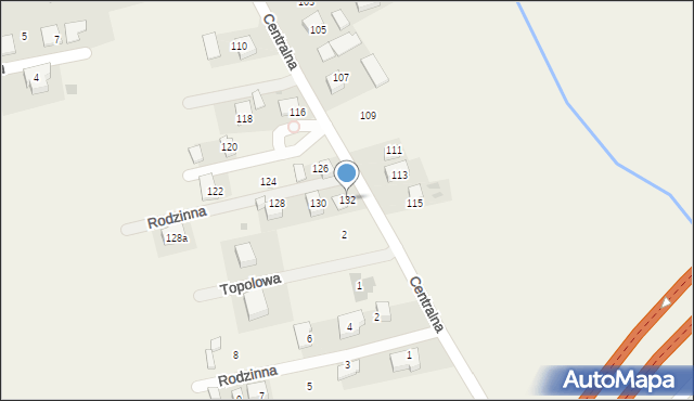 Pielgrzymowice, Centralna, 132, mapa Pielgrzymowice