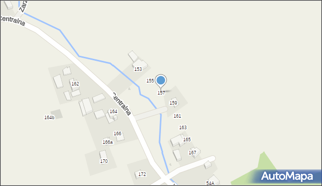 Pielgrzymowice, Centralna, 157, mapa Pielgrzymowice