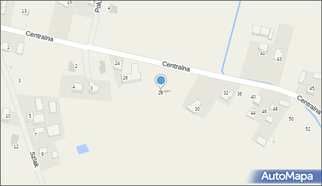 Pielgrzymowice, Centralna, 28, mapa Pielgrzymowice