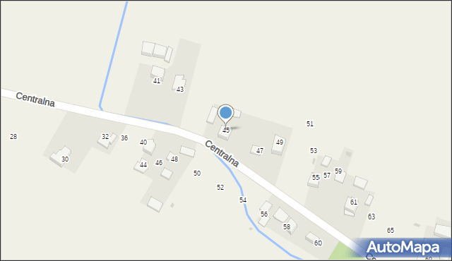 Pielgrzymowice, Centralna, 45, mapa Pielgrzymowice