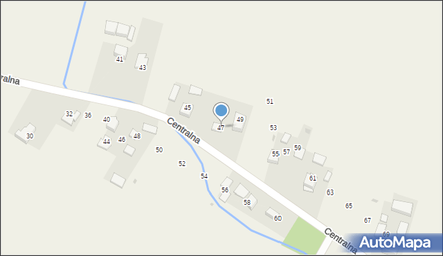 Pielgrzymowice, Centralna, 47, mapa Pielgrzymowice