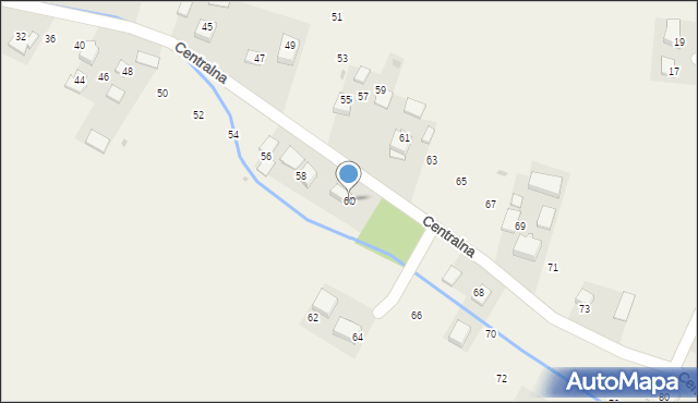 Pielgrzymowice, Centralna, 60, mapa Pielgrzymowice
