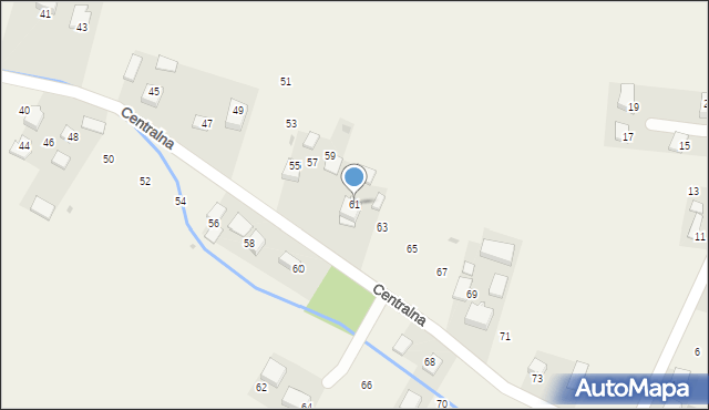 Pielgrzymowice, Centralna, 61, mapa Pielgrzymowice