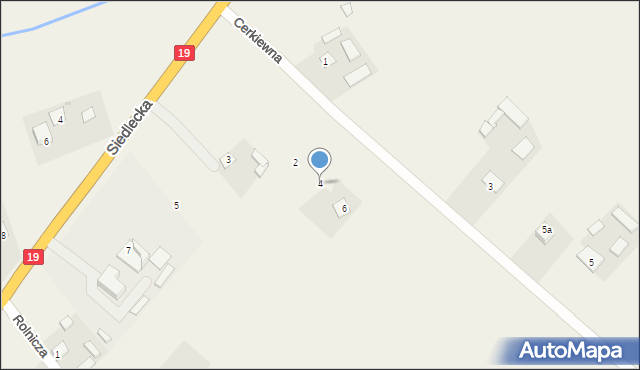 Platerów, Cerkiewna, 4, mapa Platerów