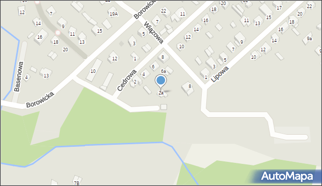 Płock, Cedrowa, 2a, mapa Płock