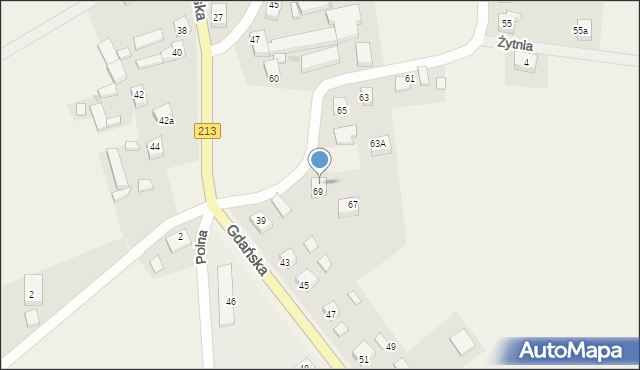 Połczyno, Ceynowy, 73, mapa Połczyno