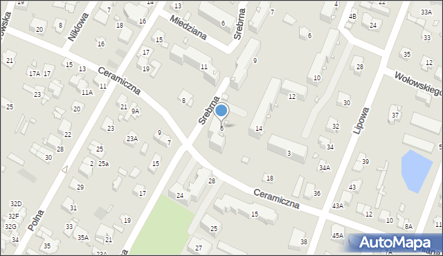 Pruszków, Cegielniana, 6, mapa Pruszków