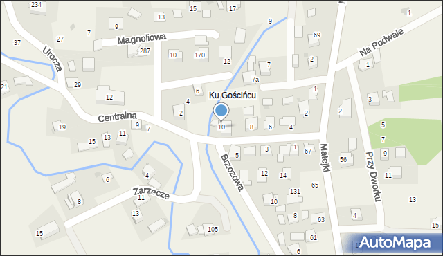 Przeginia Narodowa, Centralna, 10, mapa Przeginia Narodowa