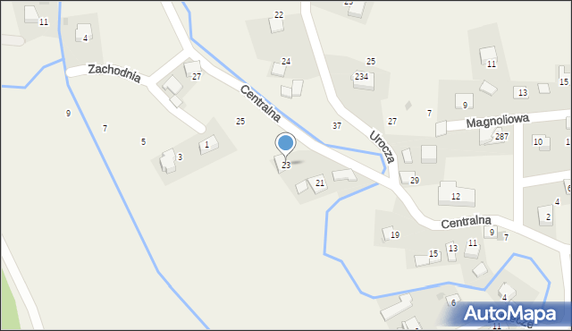 Przeginia Narodowa, Centralna, 23, mapa Przeginia Narodowa