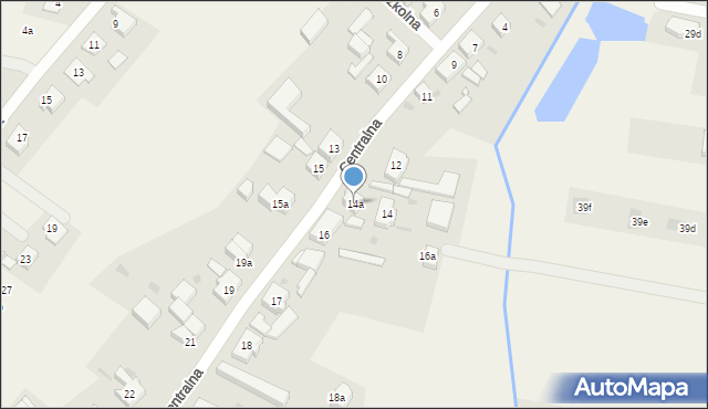 Przęsocin, Centralna, 14a, mapa Przęsocin