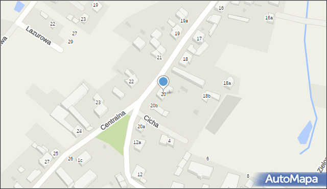 Przęsocin, Centralna, 20, mapa Przęsocin