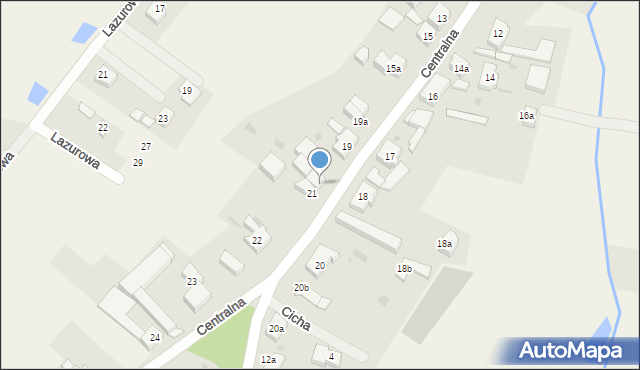 Przęsocin, Centralna, 21a, mapa Przęsocin