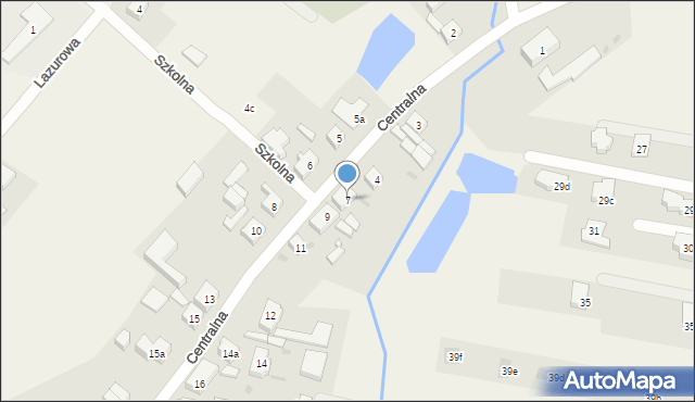 Przęsocin, Centralna, 7, mapa Przęsocin