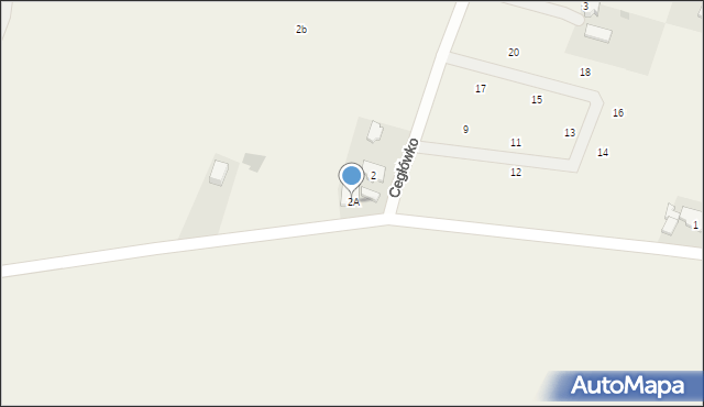 Przybyszów, Cegłówko, 2A, mapa Przybyszów