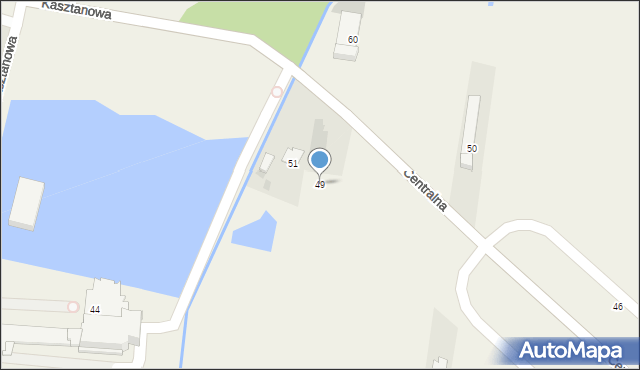 Puchały, Centralna, 49, mapa Puchały
