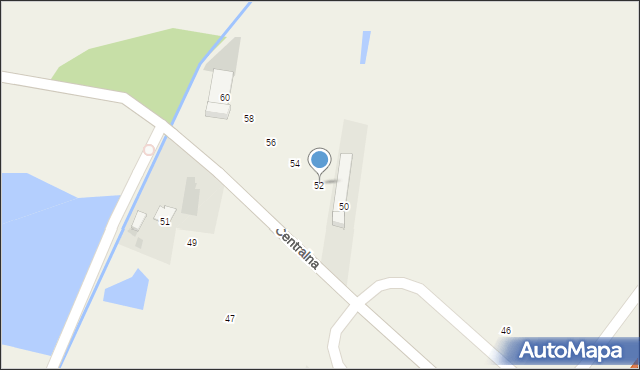 Puchały, Centralna, 52, mapa Puchały