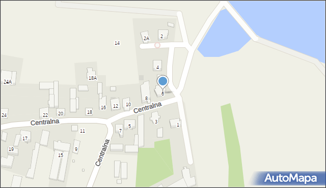 Puchały, Centralna, 6, mapa Puchały