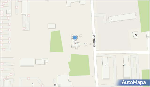Pyrzowice, Centralna, 4a, mapa Pyrzowice