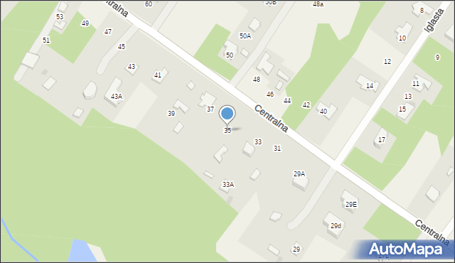 Radonie, Centralna, 35, mapa Radonie