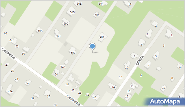 Radonie, Centralna, 48a, mapa Radonie