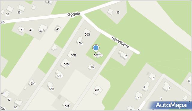 Radonie, Centralna, 50f, mapa Radonie