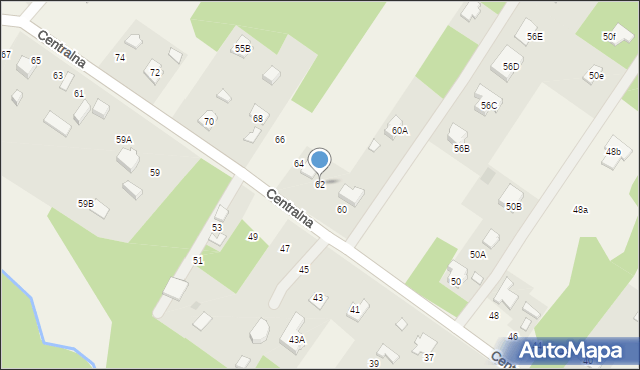 Radonie, Centralna, 62, mapa Radonie