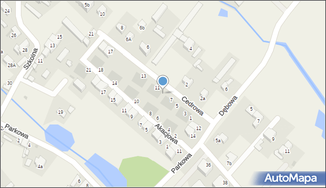 Radwanice, Cedrowa, 9, mapa Radwanice