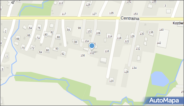 Rudnik, Centralna, 112, mapa Rudnik