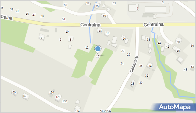 Rudnik, Centralna, 16, mapa Rudnik