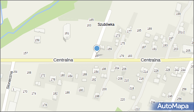 Rudnik, Centralna, 167, mapa Rudnik