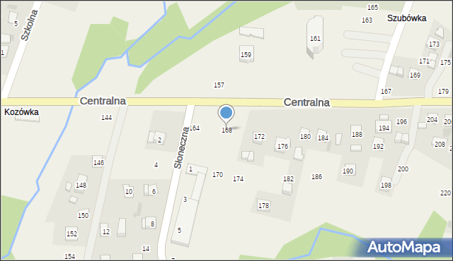 Rudnik, Centralna, 168, mapa Rudnik