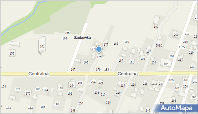 Rudnik, Centralna, 175, mapa Rudnik