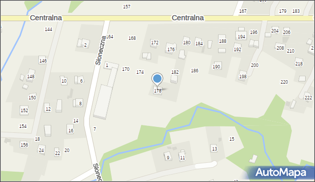 Rudnik, Centralna, 178, mapa Rudnik