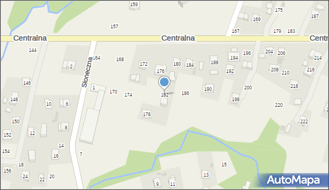 Rudnik, Centralna, 182, mapa Rudnik