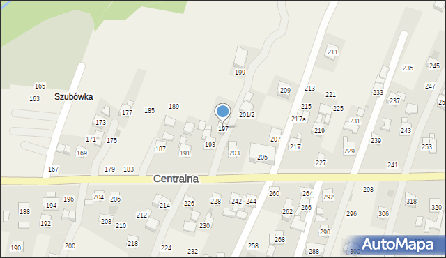 Rudnik, Centralna, 197, mapa Rudnik