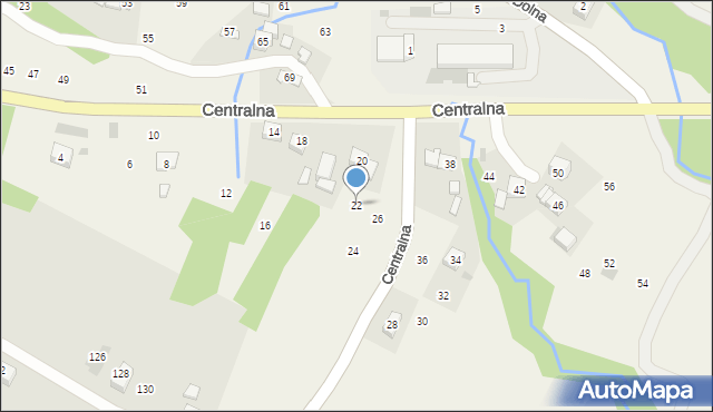 Rudnik, Centralna, 22, mapa Rudnik
