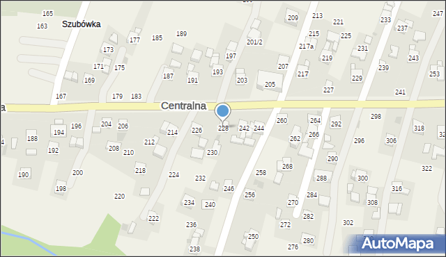 Rudnik, Centralna, 228, mapa Rudnik
