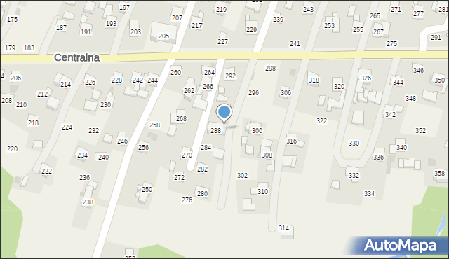 Rudnik, Centralna, 288a, mapa Rudnik