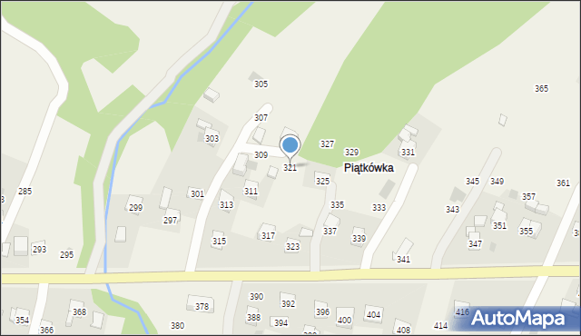 Rudnik, Centralna, 321, mapa Rudnik