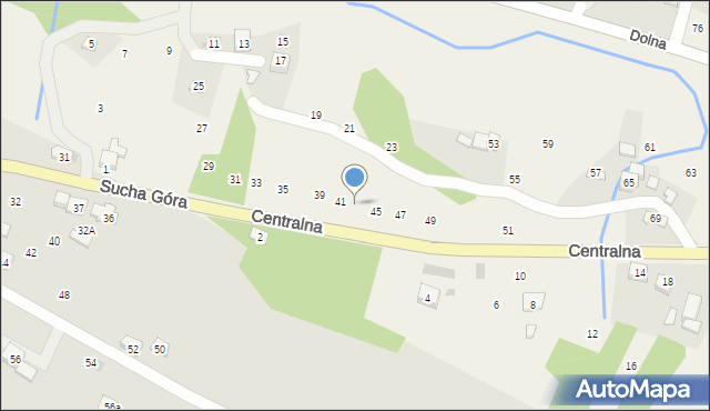 Rudnik, Centralna, 43, mapa Rudnik