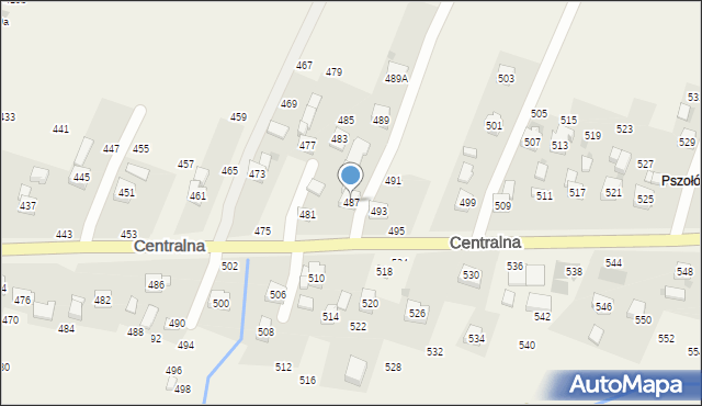 Rudnik, Centralna, 487, mapa Rudnik